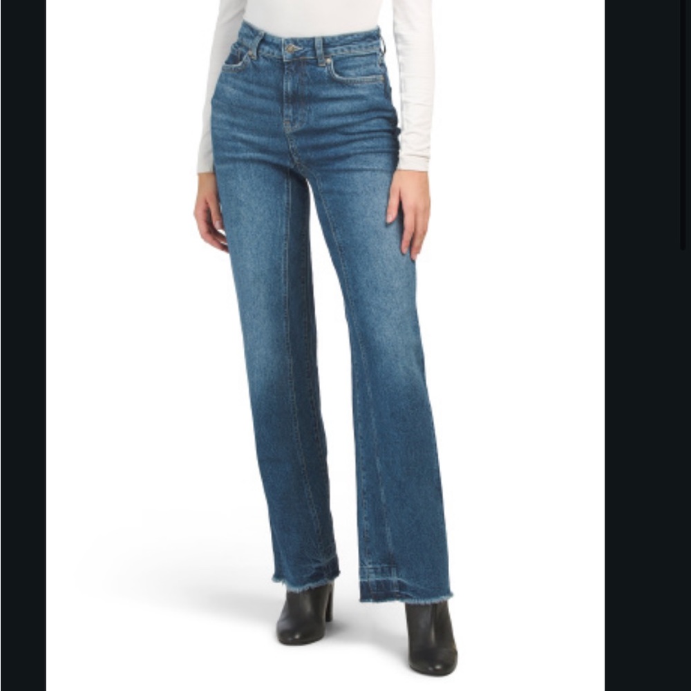 Free People Relaxed Straight Slouch Jeans Yucca Valley Dark Blue